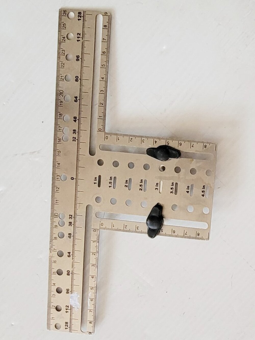 Cabinet Door Knob Pull Metal Template, Handle Drill Mounting Hardware Jig Tool
